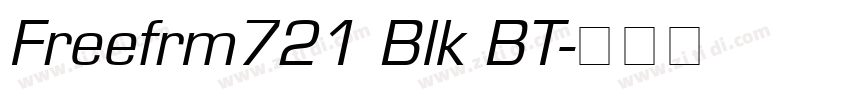 Freefrm721 Blk BT字体转换